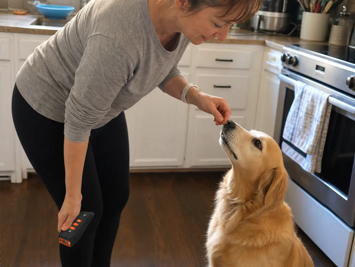 Owner rewards calm behavior